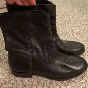 Frye black ankle boots